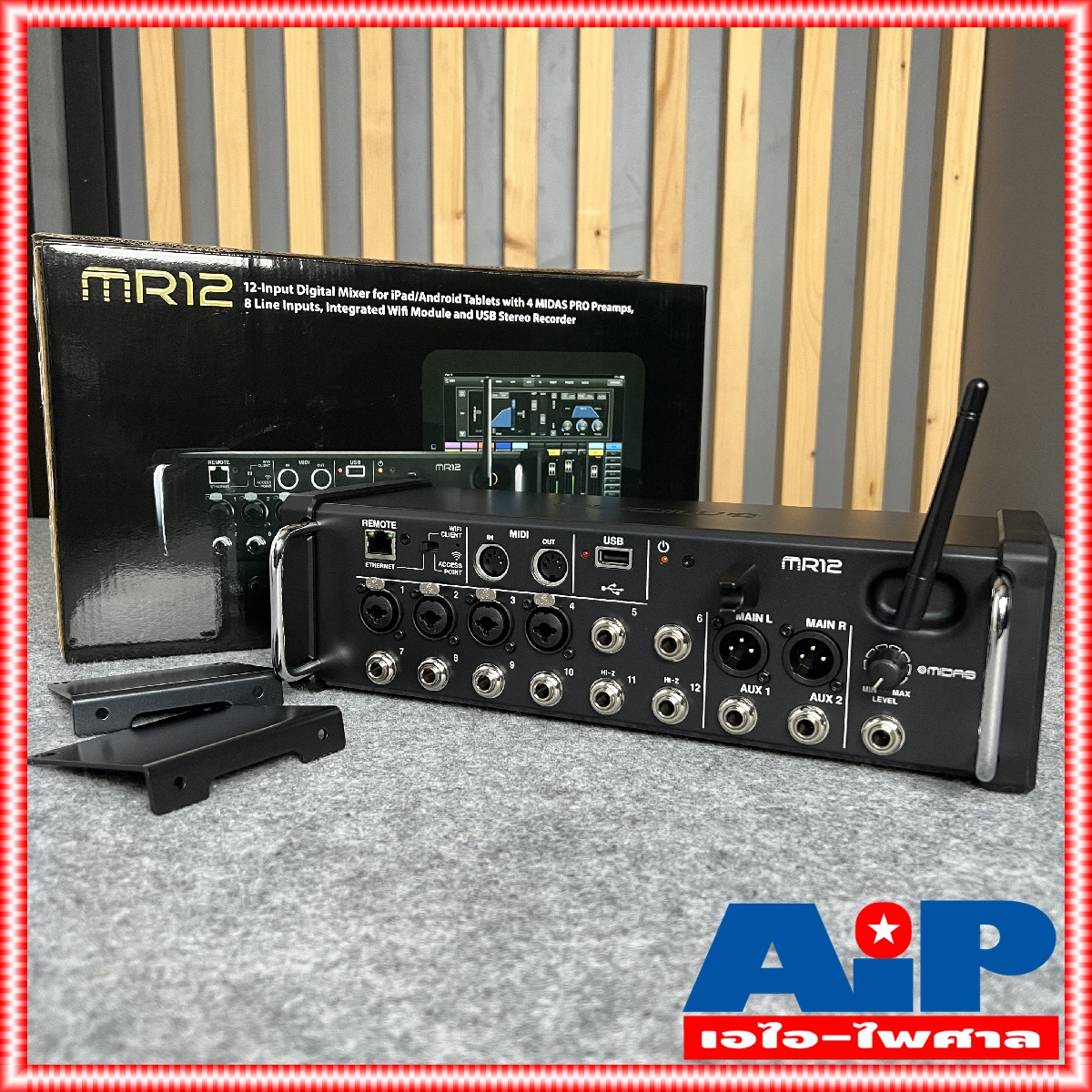 MIDAS MR-12 ของแท้ Digital MIXER ดิจิตอลมิกเซอร์ MIXER DIGITAL MR 12 MR12 มิกเซอร์ เครื่องผสมสัญญาณเสียง ดิจิตอล 12-Input 6-Aux