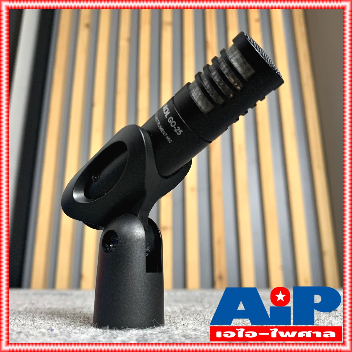 CAROL GO-25 ไมค์คอนเดนเซอร์ (การใช้งานต้องใช้ไฟเลี้ยง) GO25 ไมค์HI-HAT condenser microphone ไมค์เครื่องดนตรี ไมค์กลอง ไมค์ไฮแฮท เอไอ-ไพศาล