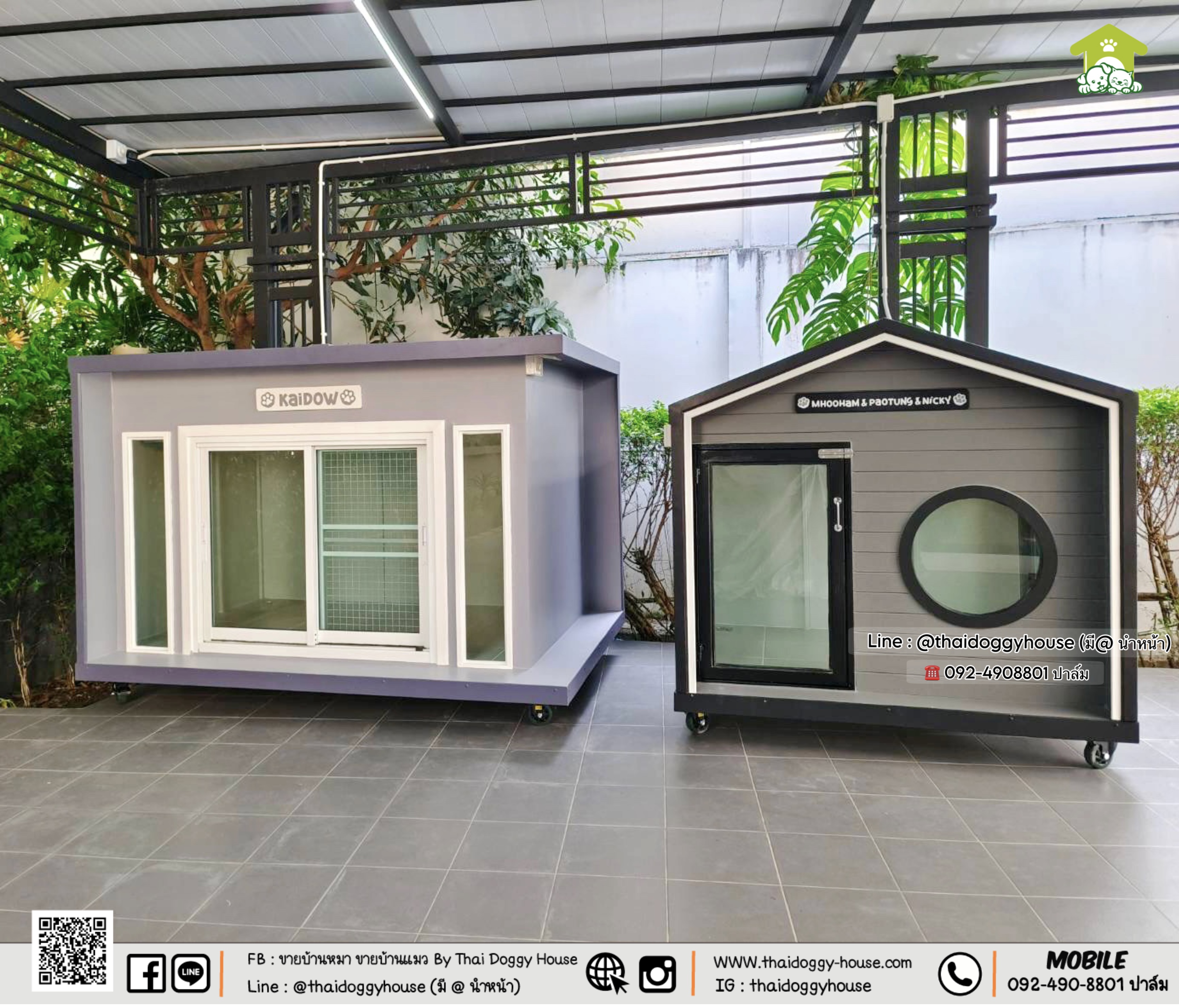บ้านหมา บ้านแมว 𝐓𝐡𝐚𝐢 𝐝𝐨𝐠𝐠𝐲 𝐡𝐨𝐮𝐬𝗲 แบบบ้าน 𝐍𝐎𝐑𝐃𝐈𝐂 𝐒𝐓𝐘𝐋𝐄