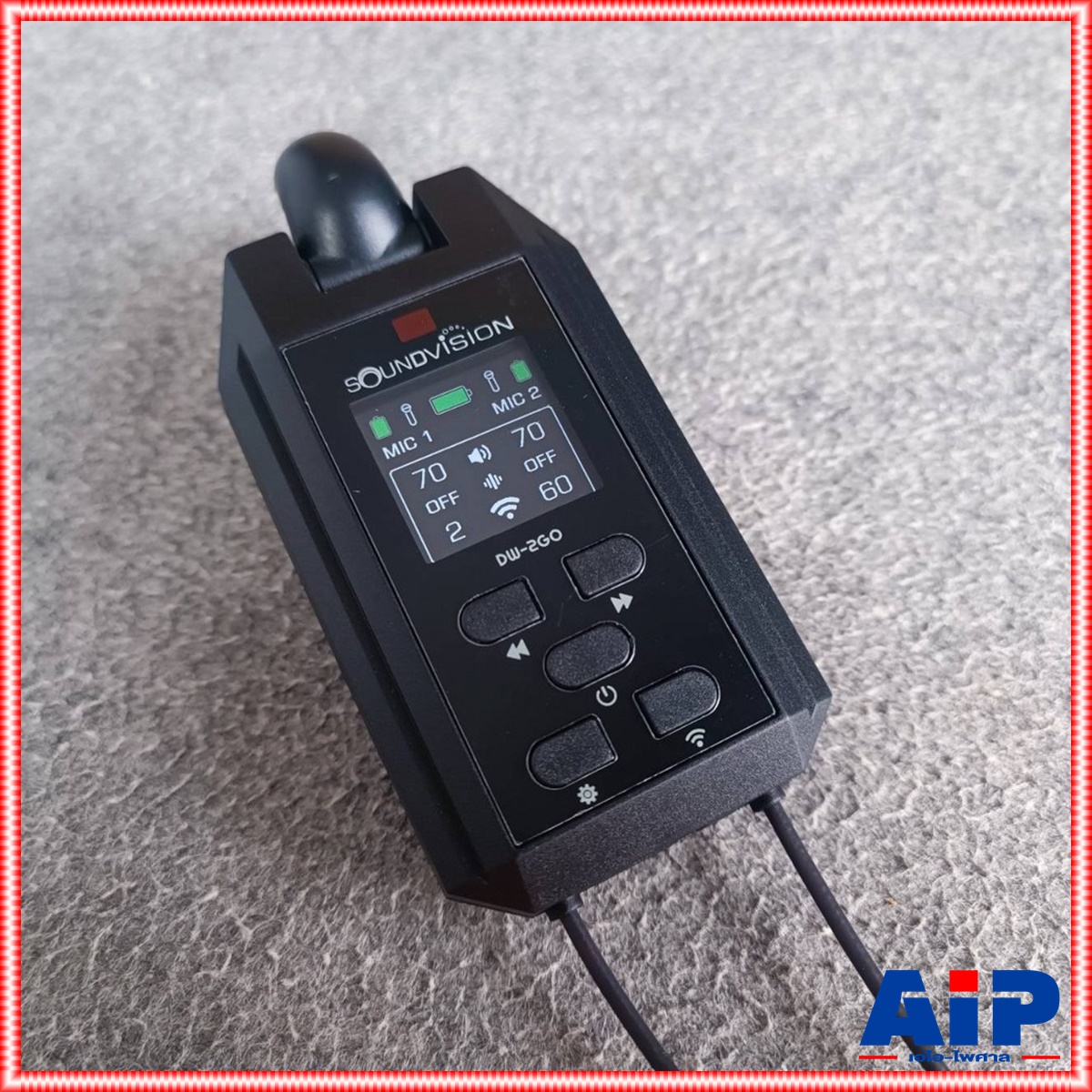 มี 5สี ให้เลือก SOUNDVISION DW-2GO ไมค์ลอยคู่ ดำ / ขาว / ฟ้า / ม่วง / ชมพู / เทา UHF ดิจิตอล ไมโครโฟนไร้สายคู่ DW 2GO DW2GO เอไอ-ไพศาล