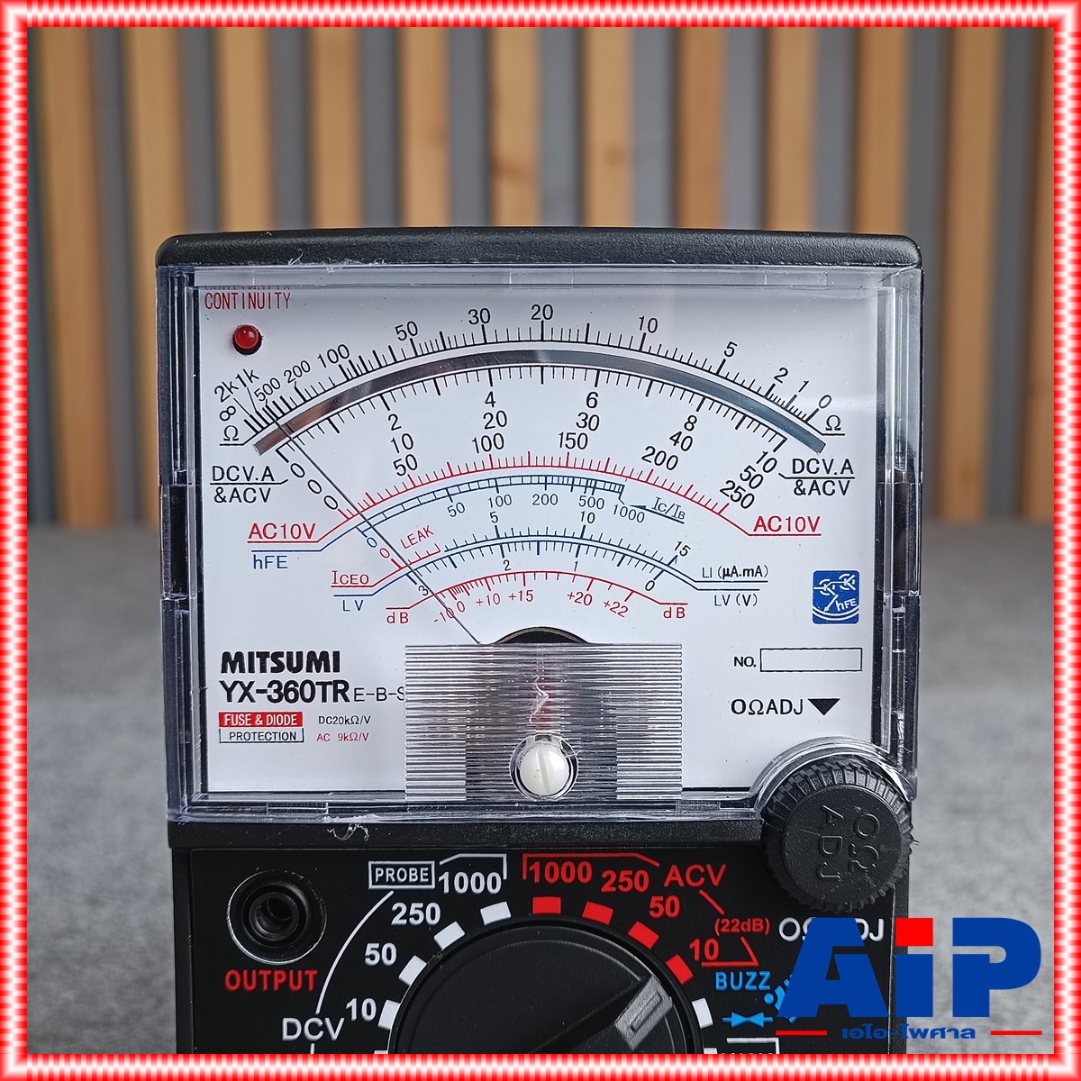 มิเตอร์ไฟแบบเข็ม MITSUMI YX-360TRE-B โอห์มมิเตอร์ โวลมิเตอร์ มัลติมิเตอร์ แบบอนาล็อก เครื่องวัดแรงดันและกระแสไฟฟ้า