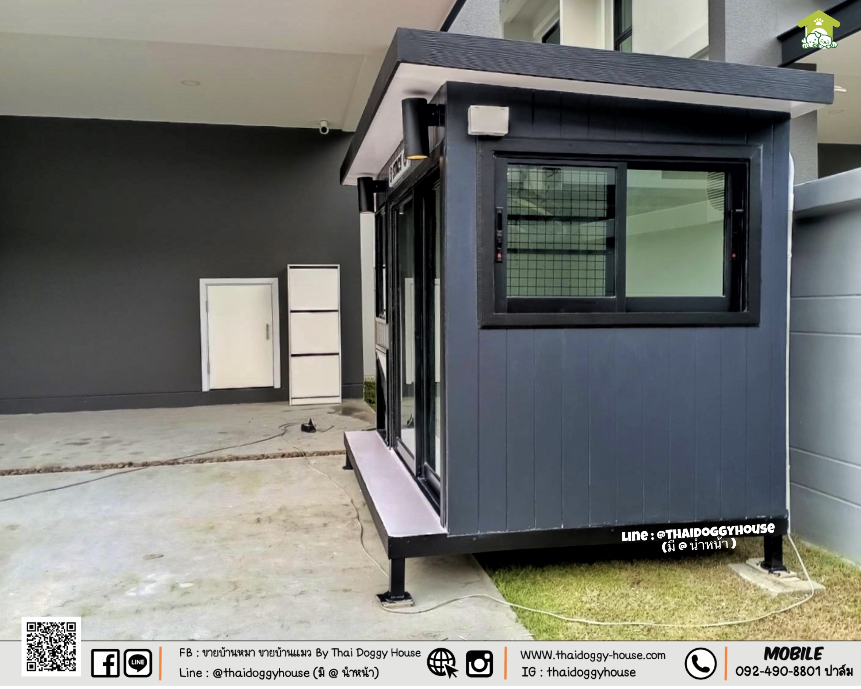 บ้านหมา บ้านแมว บ้านสัตว์เลี้ยง "𝐁𝐎𝐗 𝐒𝐓𝐘𝐋𝐄 𝐓𝐇𝐀𝐈 𝐃𝐎𝐆𝐆𝐘 𝐇𝐎𝐔𝐒𝐄 " พร้อมอุ