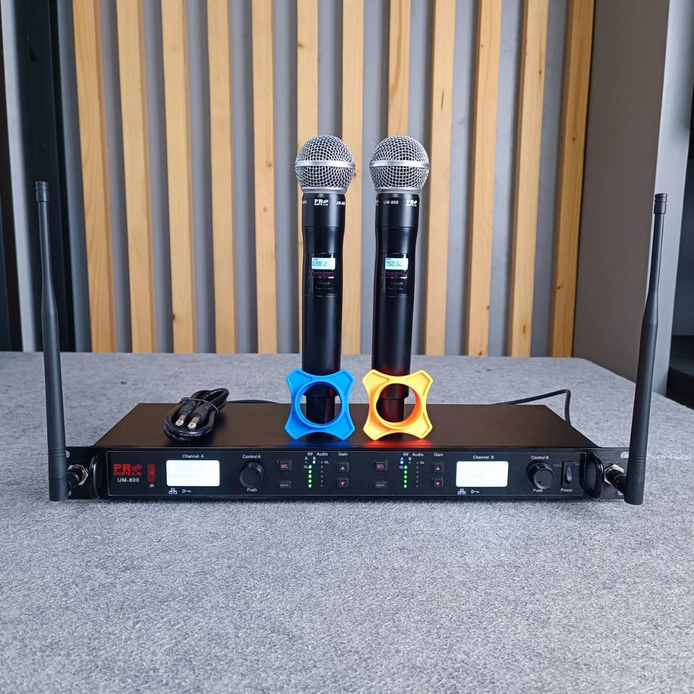 PROPLUS UM-800 ไมค์ลอยคู่ UHF (ออกมาทดแทน XM-111) จูนคลื่น ย้ายเสา ความถี่ใหม่ โปรพลัส UM 800 UM800 ไมค์ลอย ไมค์โครโฟน ไร้สาย ไมค์คาราโอเกะ เอไอ-ไพศาล +++
