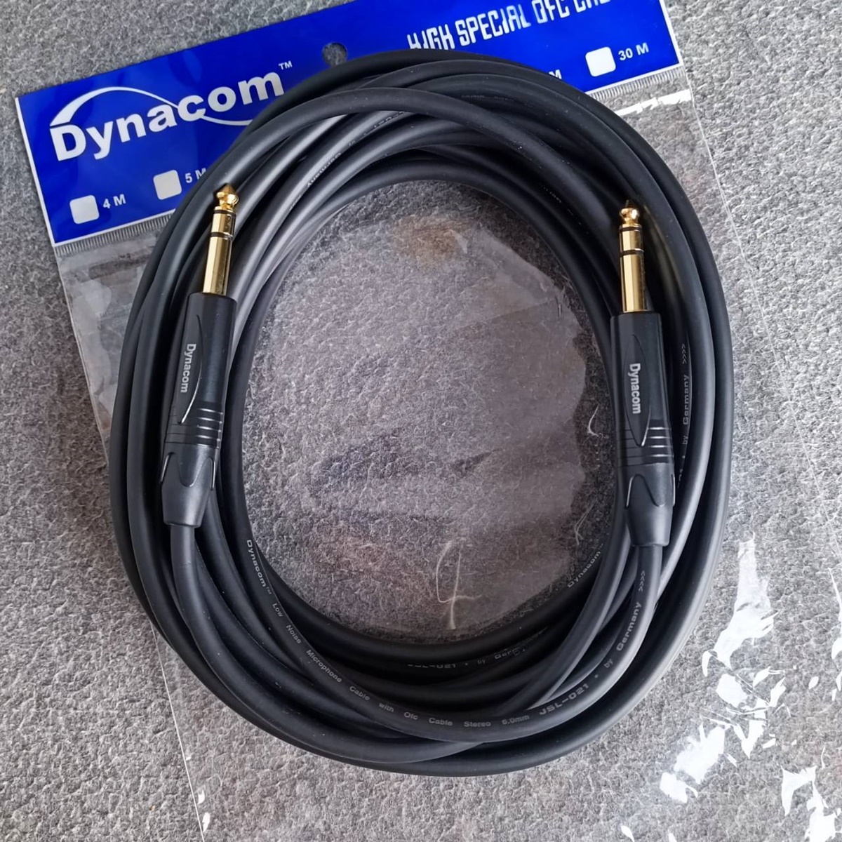 10เมตร DYNACOM J021 สาย PHONE สเตอริโอ TRS หัวท้าย P.MIC ST 6.35mm. สายแจ็คไมค์สเตอริโอ สายสัญญาณสำเร็จรูป เอไอ-ไพศาล