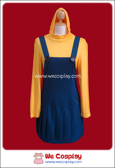 ชุดเดรสมินเนี่ยน สีเหลืองฟ้า (Minion Cosplay Costume)