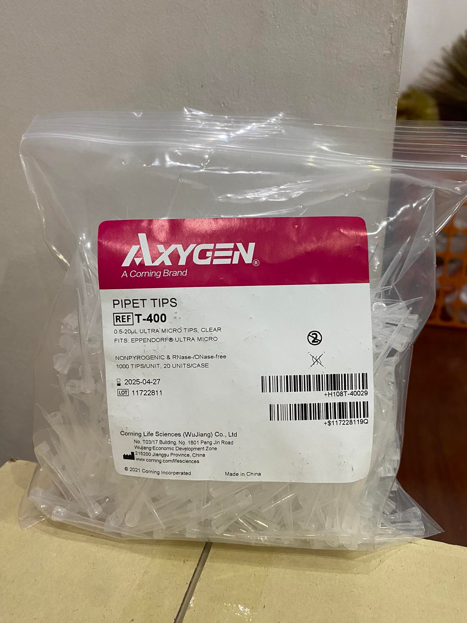 ปิเปต ทิป (Pipette tip) ยี่ห้อ Axygen, U.S.A แล็ป วัลเล่ย์ จำหน่าย