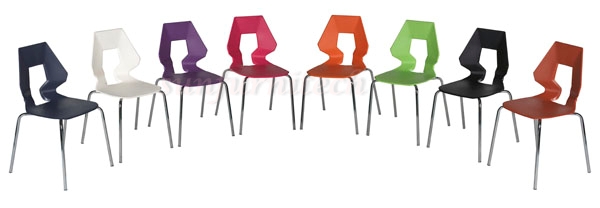 เก้าอี้อเนกประสงค์, เก้าอี้พลาสติก, เก้าอี้แฟชั่น, เก้าอี้โมเดิร์น, เก้าอี้โรงหาร, เก้าอี้ร้านอาหาร พนักพิงรูแชมเปญ VC รุ่น VC-821