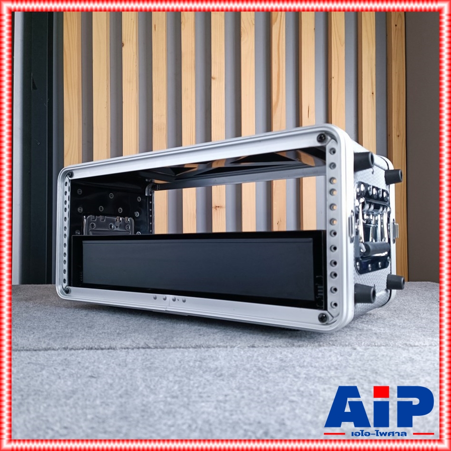 กล่อง RACK ABS 4USD KEVLAR ใส่ไมค์ลอย ลึก9นิ้ว พร้อม ลิ้นชักใส่ไมค์ กล่องใส่อุปกรณ์เครื่องเสียง rack แร็ค กล่องใส่เครื่องเสียง กล่องใส่ไมค์ลอย ABS4U เอไอ-ไพศาล