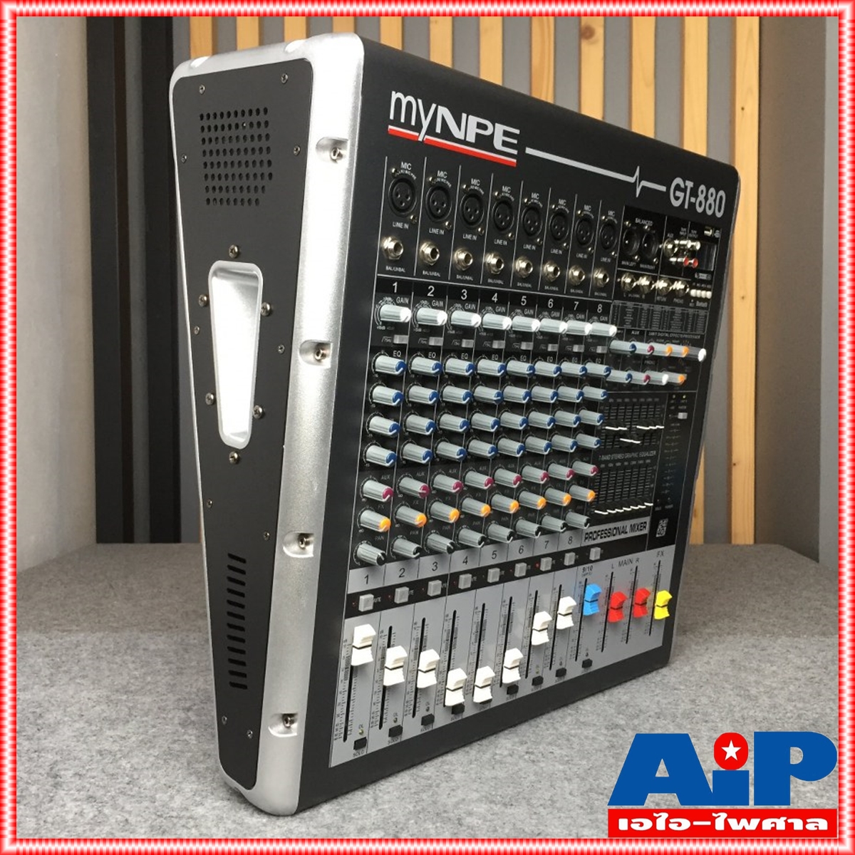 MYNPE GT-880 POWER MIXER8mono 800W GT880 มิกเซอร์ POWERMIX เพาเวอร์มิกซ์ มิกซ์ เครื่องเสียง เครื่องปรับแต่งเสียง เอไอ-ไพศาล