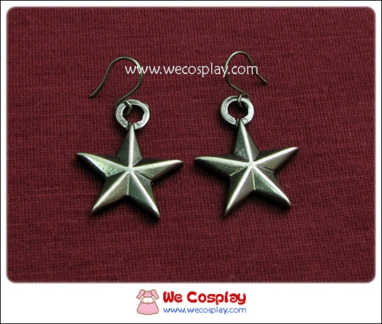 ต่างหูโกธิค รูปดาว นิเกิลรมดำ Gothic Earrings