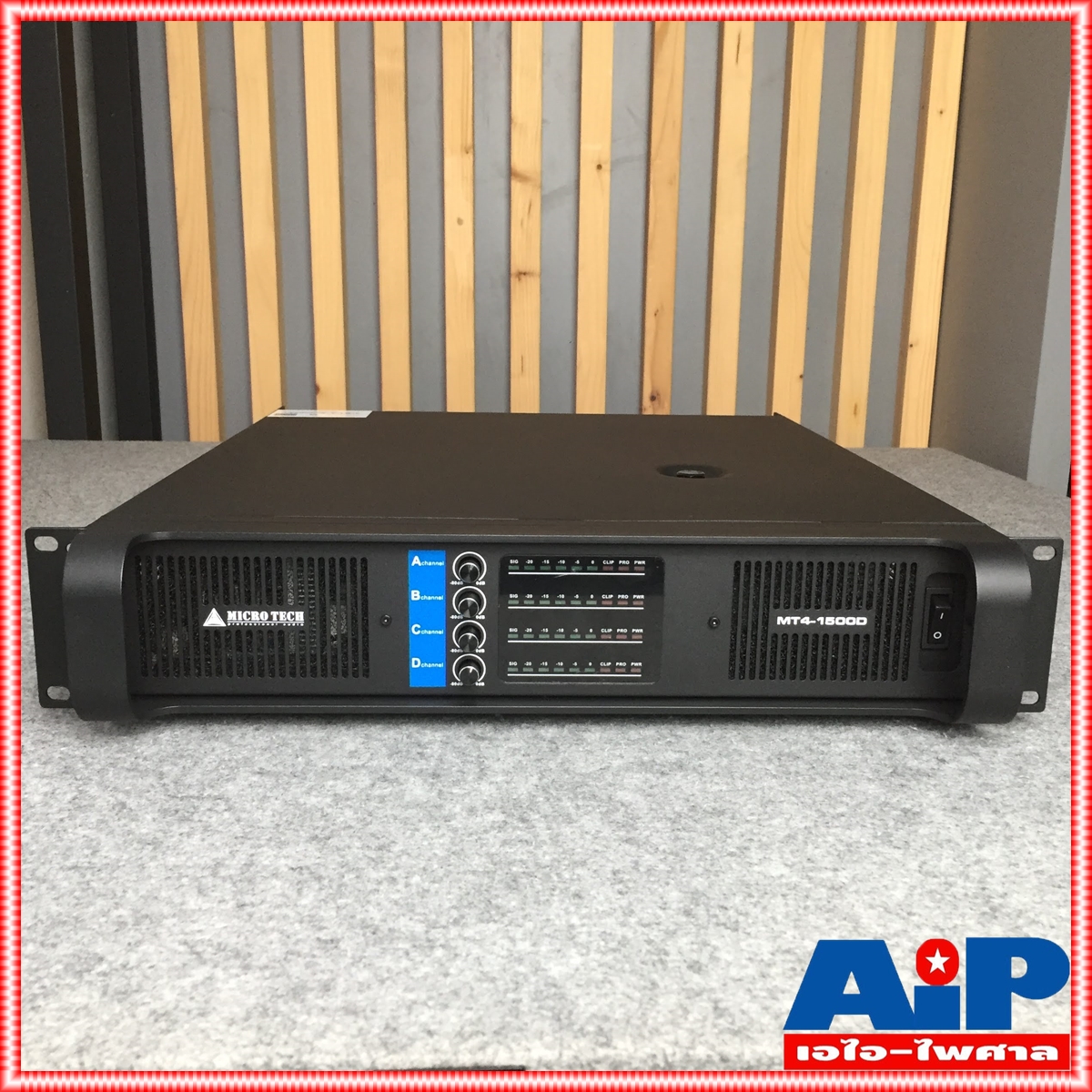 MICROTECH MT4-1500D poweramp 4CH เพาเวอร์แอมป์ กำลังวัตต์ 1500W ที่ 8โอห์ม / 2430W ที่ 4โอห์ม MT 4 1500D MT4 1500D MICRO TECH +++ เอไอ-ไพศาล