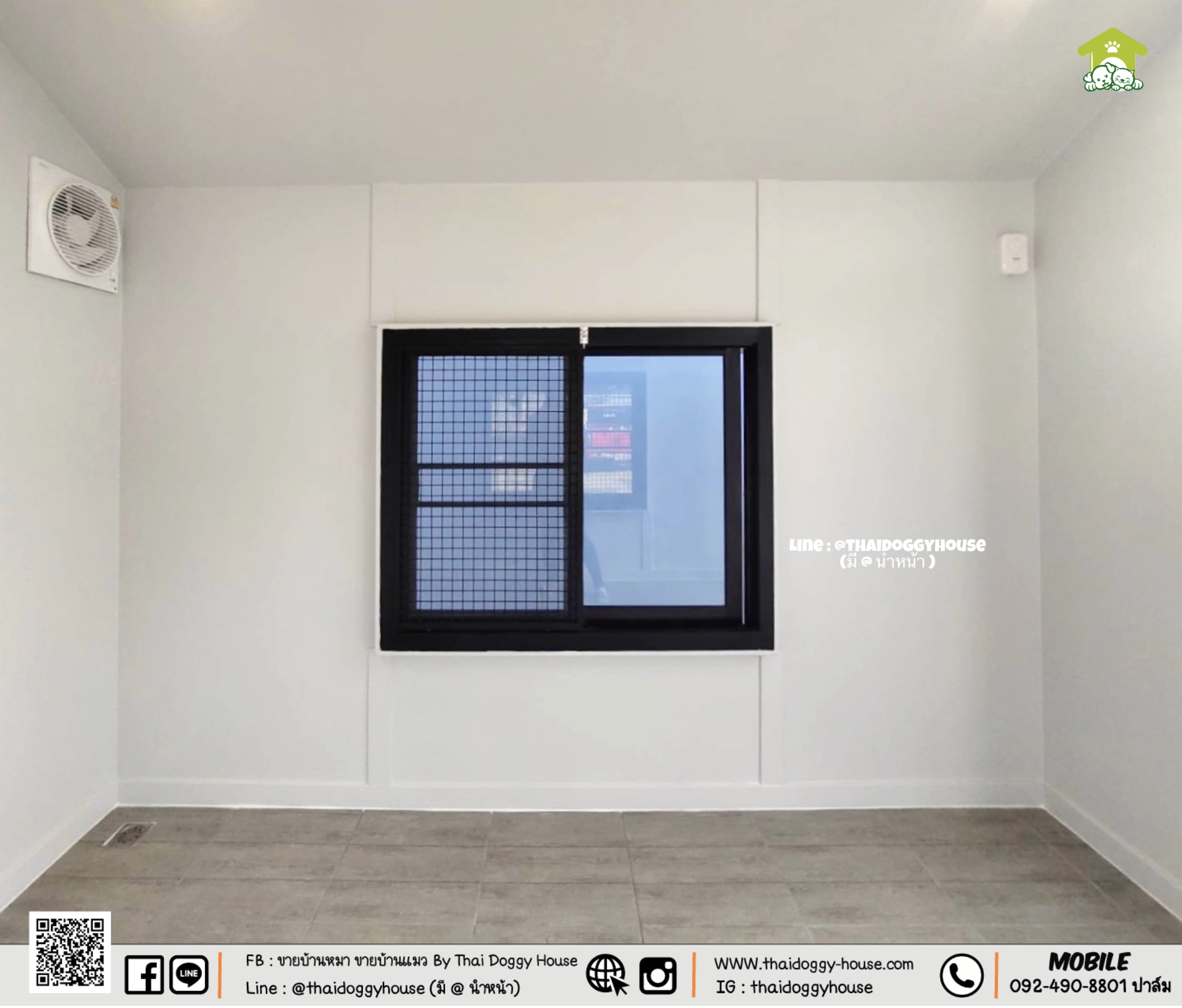 บ้านหมา บ้านแมว " 𝐍𝐎𝐑𝐃𝐈𝐂 𝐒𝐓𝐘𝐋𝐄 " บ้านดีไซน์สวย เรียบง่าย เป็นกระจกช่วยเพิ่มแสงสว่าง หลังคาทรงจั่วสูง ภายในโปร่งโล่ง สบาย