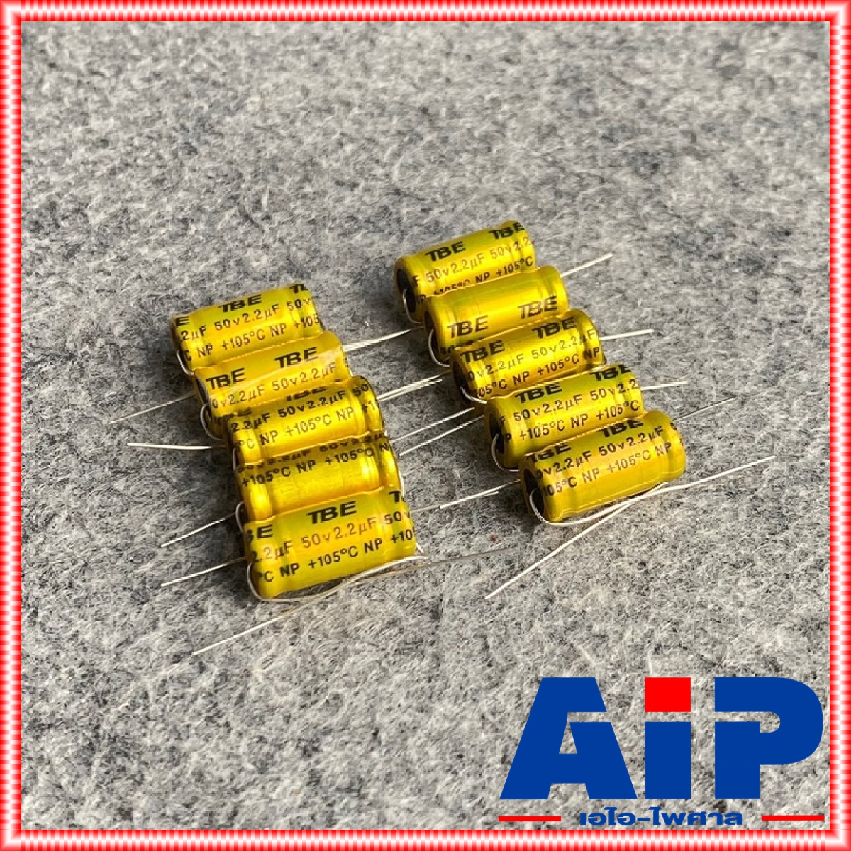 10ตัว 2.2uF 50V C ลำโพง สีทอง คาปาลำโพงเสียงแหลม ตัวป้องกันลำโพงเสียงแหลม คอนเดนเซอร์ ทอง คาปาซิเตอร์ลำโพง CAPACITOR 4.9 cเสียงแหลม เอไอ-ไพศาล