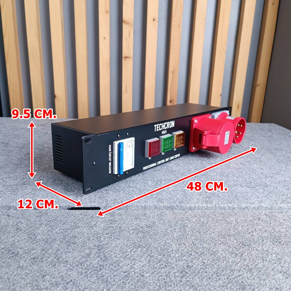 TECHCRON VERACK M523 ชุดโหลดไฟ 3เฟส ปลั๊กสีแดง ชุดโหลดจ่ายไฟ ปลั๊กโหลด3เฟส เพาเวอร์ปลั๊ก VERACK M-523 VERACKM523 เอไอ-ไพศาล