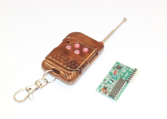 Smart Electronics PT2262 PT2272 4 Channel Four Ways 315Mhz Key Wireless Remote Control Kits Receiver module For Arduino DIY สำเนา