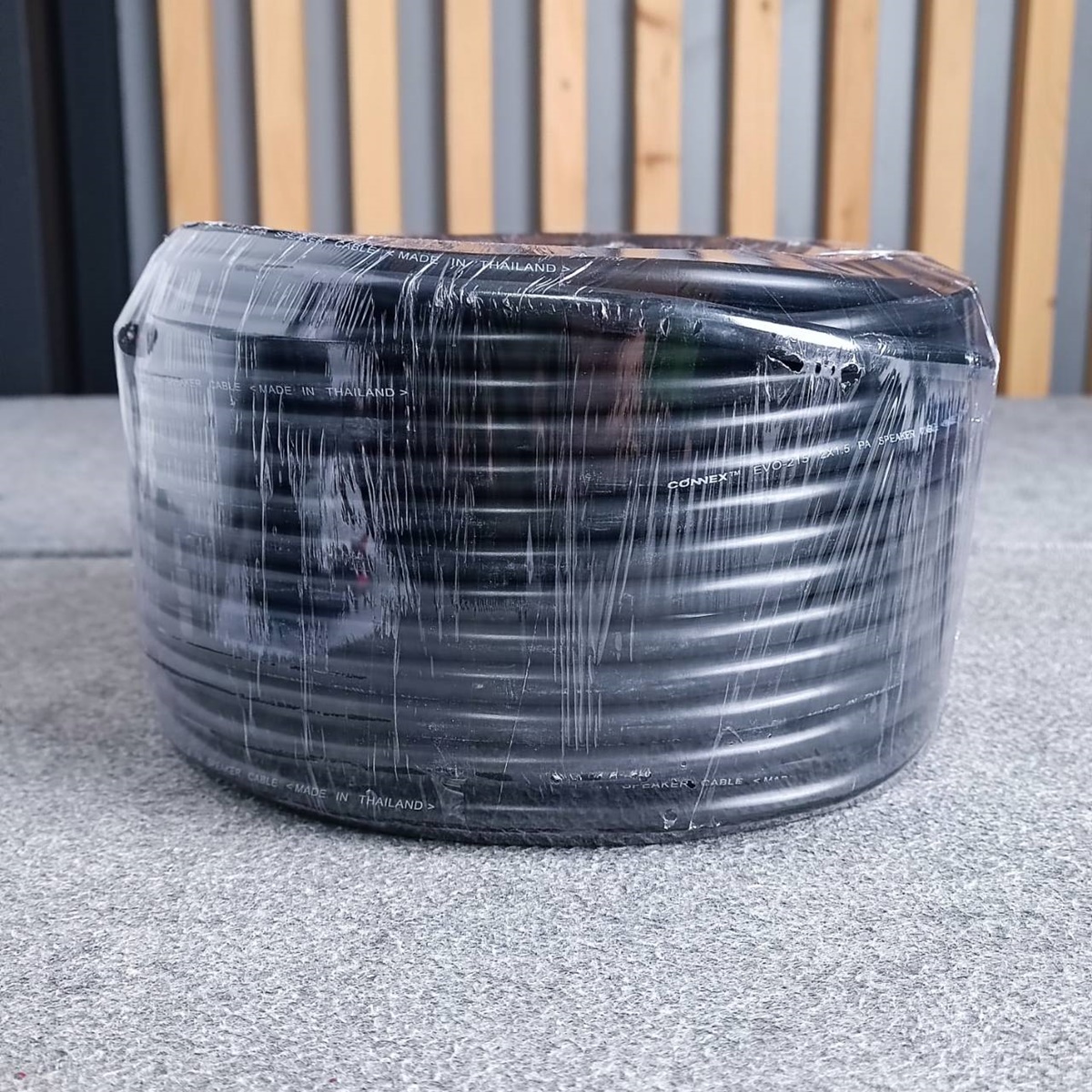 ขด50เมตร CONNEX EVO-215 สายลำโพง ทองแดงแท้ 2x1.5mm สายสีดำ สายลำโพงกลางแจ้ง EVO215 EVO 215 สายลำโพง2คอร์ เอไอ-ไพศาล