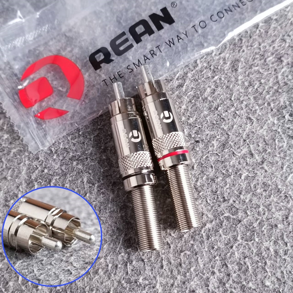 (1คู่ ดำ+แดง) RCA REAN NYS-366-0-2 แจ็คอาร์ซีเอตัวผู้ NEUTRIK ปลั๊ก RCA สำหรับเข้าสาย ต่อ สายสัญญาณ RCA เอไอ-ไพศาล