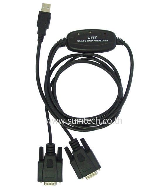 ตัวแปลง USB เป็น 2 Serial port (2 Comport)