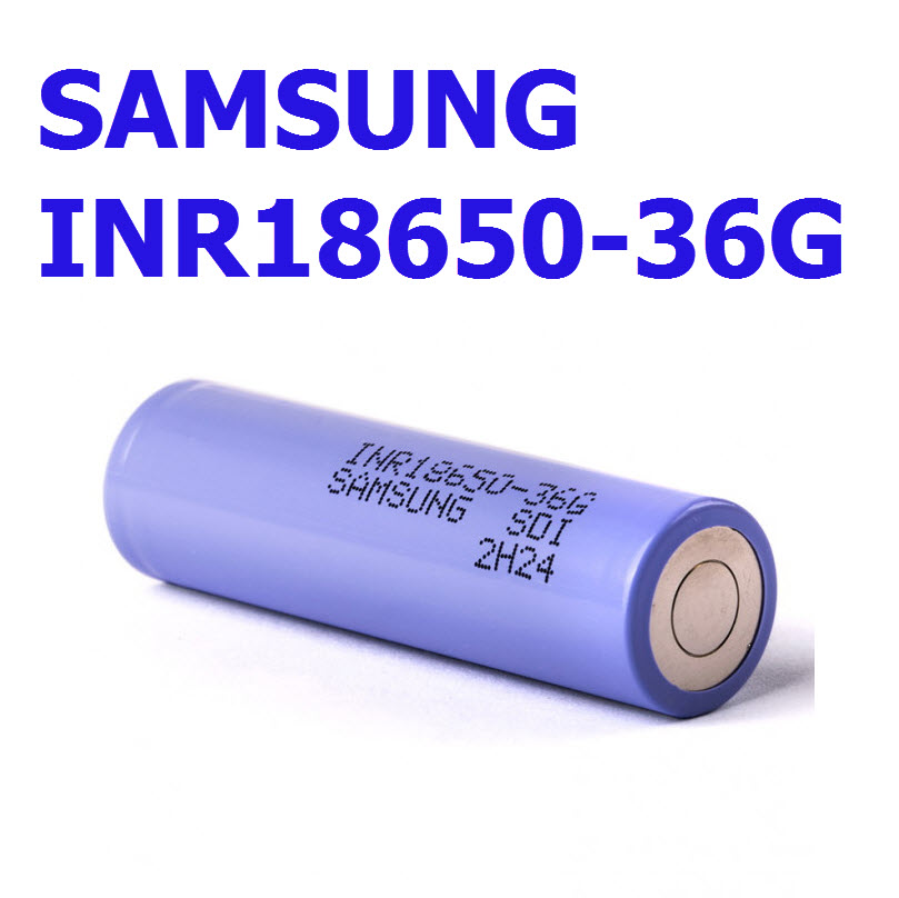 INR18650-36G (10A) Samsung 3350mAh 3.7V lithium-ion (ของแท้)(1ชิ้น/ก้อน)