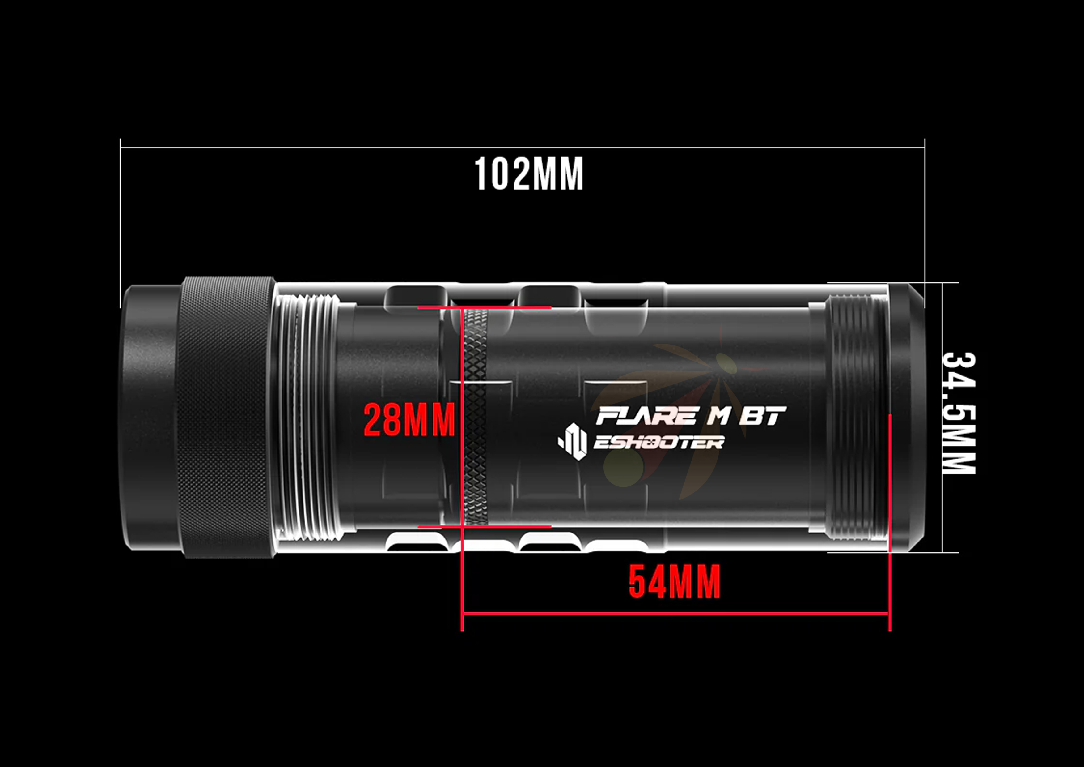 E-shooter Flare Tracer Alu-Alloy Case (C200)