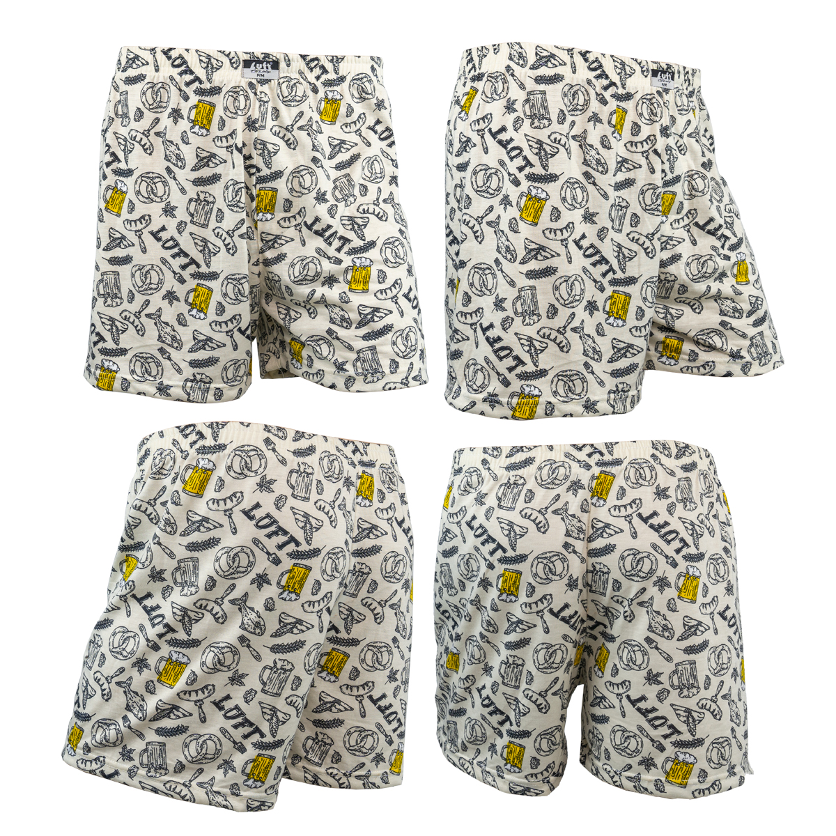 LUFT KNITTED BOXER กางเกงบ๊อกเซอร์ลายพิมพ์ รุ่น L4076 จำนวน 1 ตัว/แพ็ค (มีให้เลือก 6 ลาย)