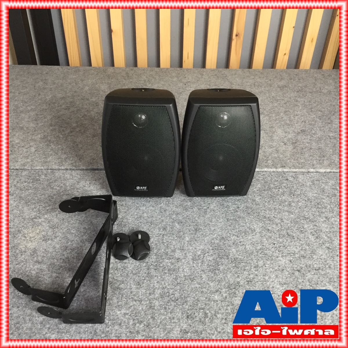สีดำ NPE NP402T ตู้ลำโพง แขวน 4นิ้ว 2ทาง มี LINE ตู้แขวน ติดผนัง ตู้ ลำโพง 4นิ้ว เครื่องเสียง NP402 T NP-402 402 เอไอ-ไพศาล