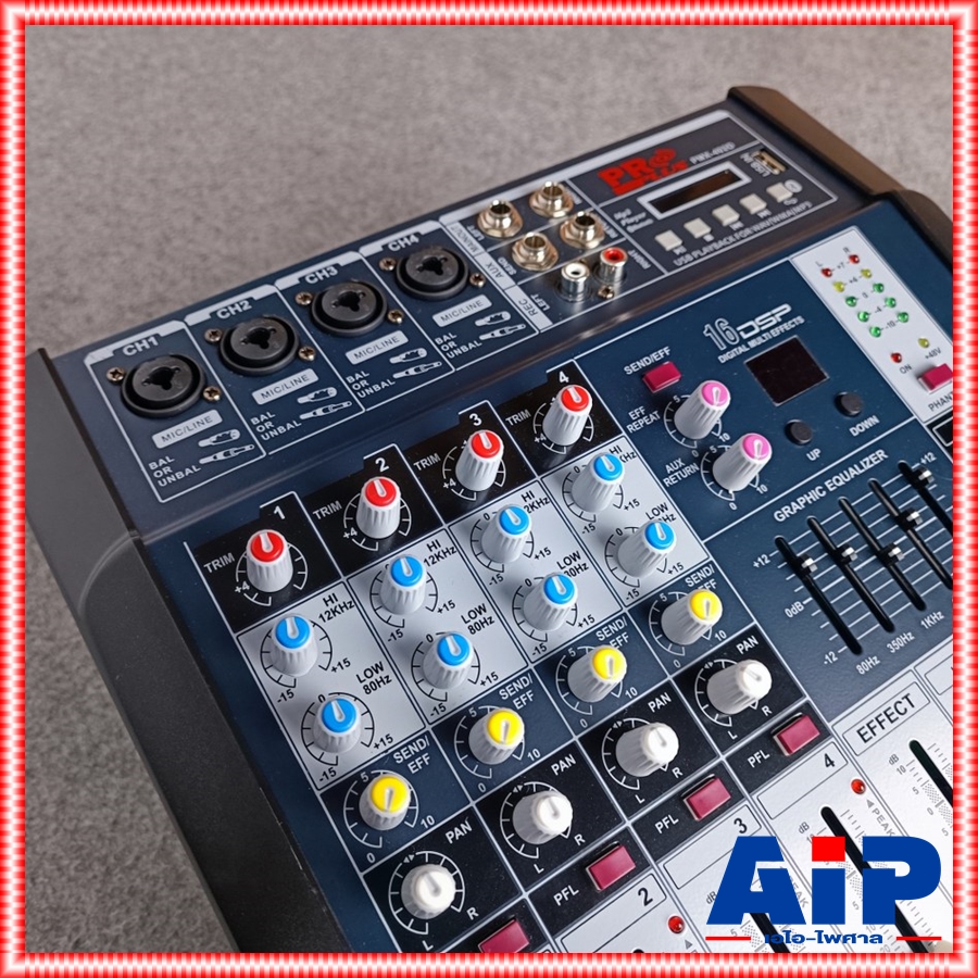 สีดำ PROPLUS PMX402D POWERMIX powermixer PMX-402D โปรพลัส pro plus Pmx 402 d เพาว์เวอร์มิกเซอร์ 150วัตต์ x2 ( ตัวเดียวกันกับ AMX402D ) +++ เอไอ-ไพศาล