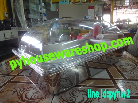 ฝาครอบใส,ฝาครอบอะคริลิคใสแบบแบบได้90องศา1ข้าง,ฝาใสโชว์อาหาร