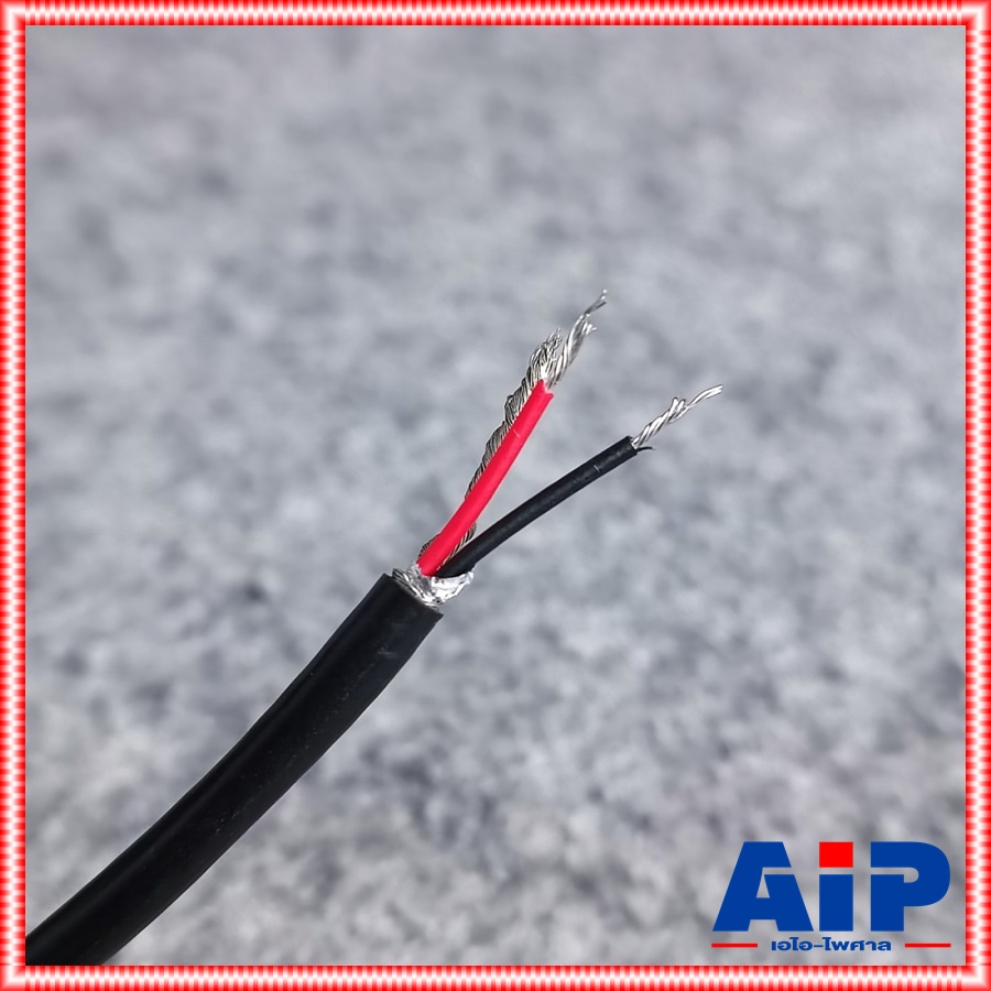 ขด100เมตร CM สายDMX A-2402 สีดำ ซีเอ็ม สายสัญญาณ DMX 24 AWG 110 Ohms aes