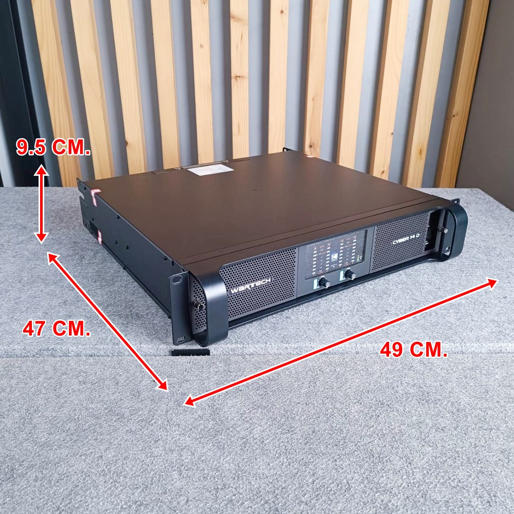 WARTECH CYBER-14D POWER เพาเวอร์แอมป์ แอมป์ขยาย เพาเวอร์แอมป์WARTECH เครื่องเสียง เครื่องขยายเสียง CYBER 14D เอไอ-ไพศาล