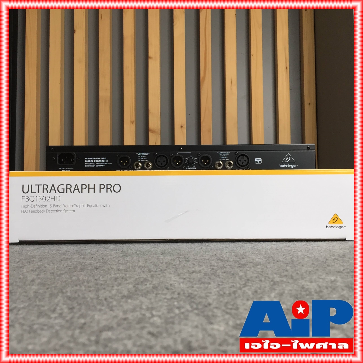 BEHRINGER FBQ-1502 EQ เครื่องขยายเสียง เครื่องปรับแต่งเสียง เครื่องเสียง อีคิว FBQ 1502 FBQ1502 เอไอ-ไพศาล +++