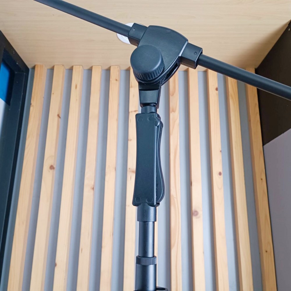 NTS ST-102 ขาตั้งไมค์บูม AUTO LOCK ขาไมค์ตั้งพื้น ขาไมค์บูม ขาไมค์ ขาตั้งไมโครโฟน ST 102 Boom Microphone Stand ST102 เอไอ-ไพศาล