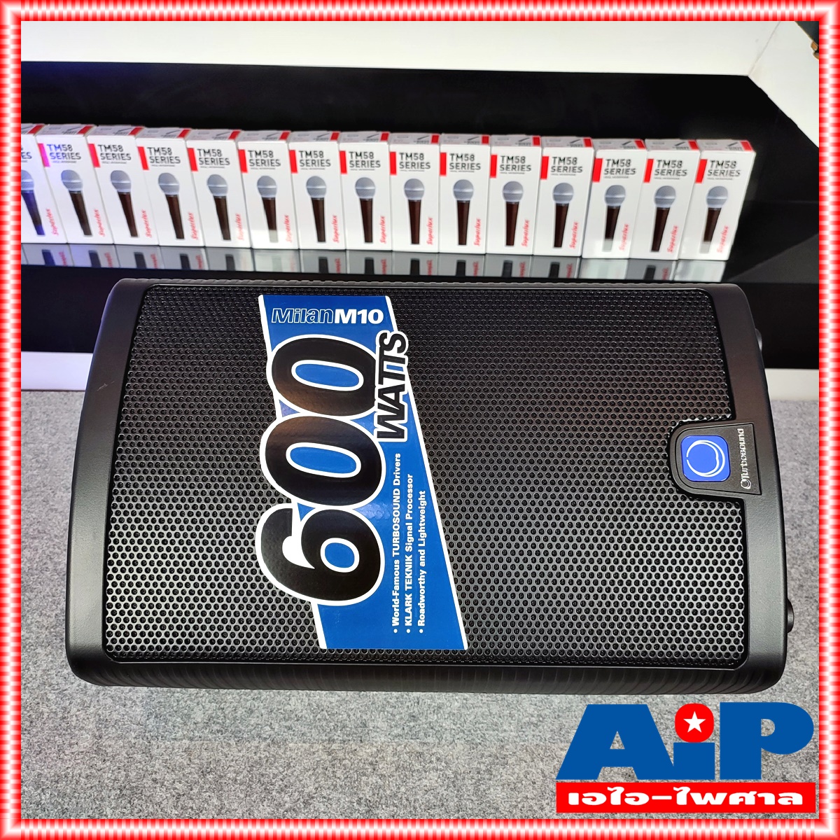 TURBOSOUND M-10 ตู้ลำโพง10นิ้ว Active speaker TURBO SOUND M10 M 10 ตู้ลำโพง 10 นิ้ว 2 ทาง 600 วัตต์ มีแอมป์ในตัว คลาส D เอไอ-ไพศาล +++