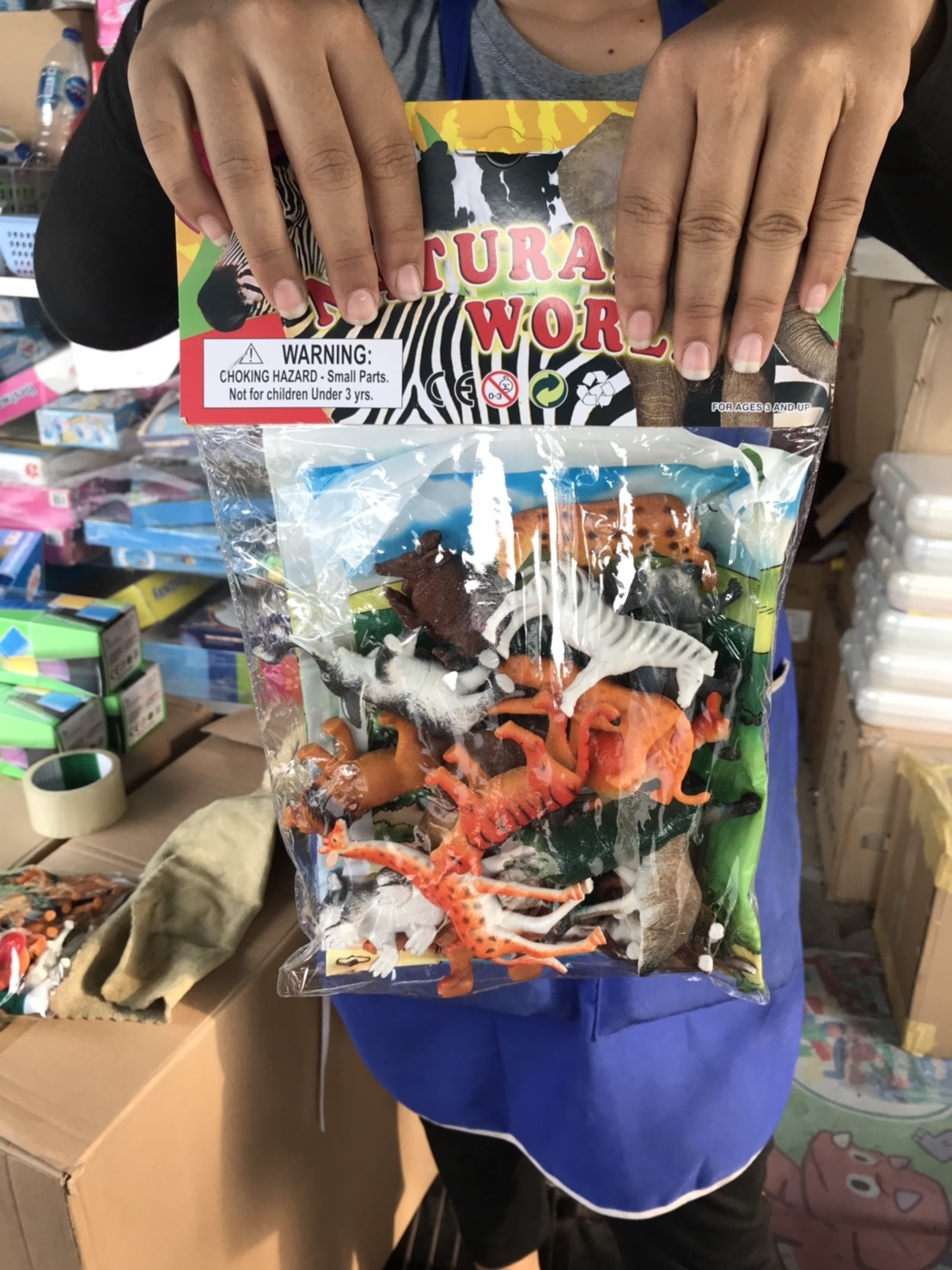 FY-148 โมเดลชุดสัตว์ป่าถุง 20 ตัว ห่อละ