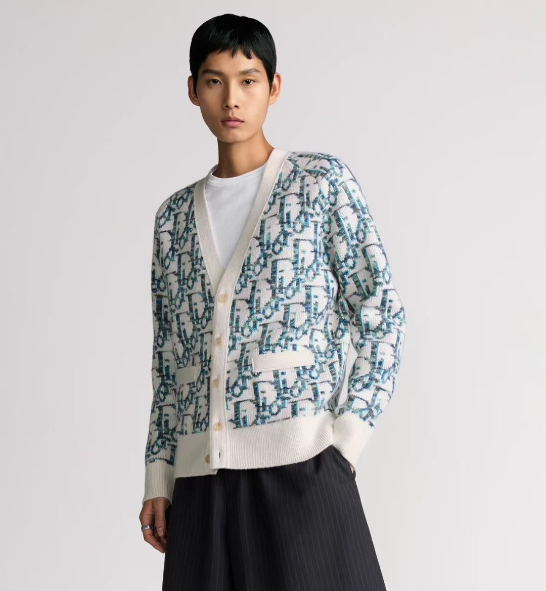 **do** เสื้อคาดิแกน Dior Oblique Cardigan Virgin Wool ใส่ได้ ชาย หญิง สินค้าใหม่ ของแท้