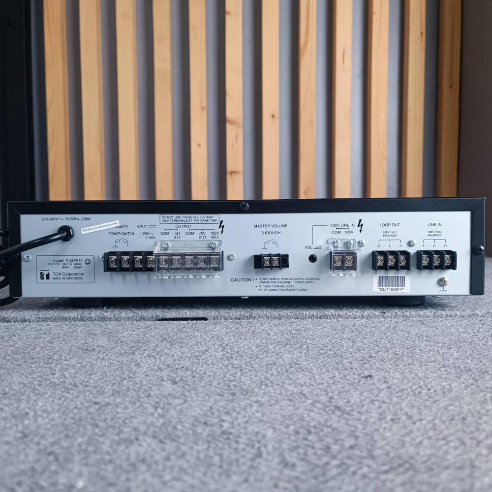TOA P-2240 poweramp 240W P-2240 เครื่องขยายเสียง 240 วัตต์ power amplifier 240W เครื่องขยายเสียงโตอะ TOA P-2240 เครื่องขยายเสียง 240 วัตต์ Booster amplifier 240 watt เอไอ-ไพศาล