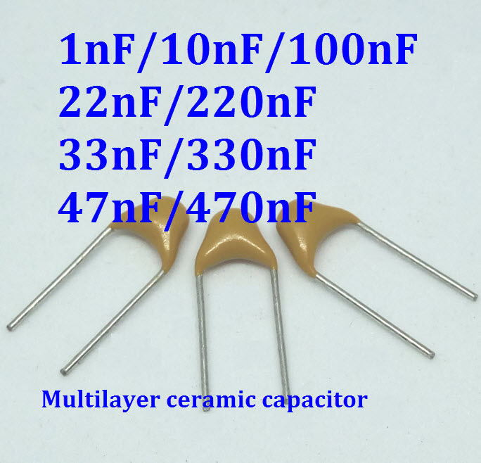 1nF - 1uF Multilayer Ceramic Capacitor (3ตัว) (3 pcs per lot)