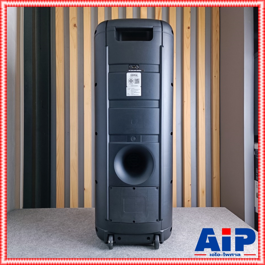 GXL GL-102TM ลำโพง10นิ้วx2 + ไมค์ลอยคู่ ตู้ลำโพงปาร์ตี้ ตู้ลำโพงคาราโอเกะ ใช้ได้ทั้งไฟ DC และ AC แถมไมค์ลอย GL 102 TM GL102TM เอไอ-ไพศาล