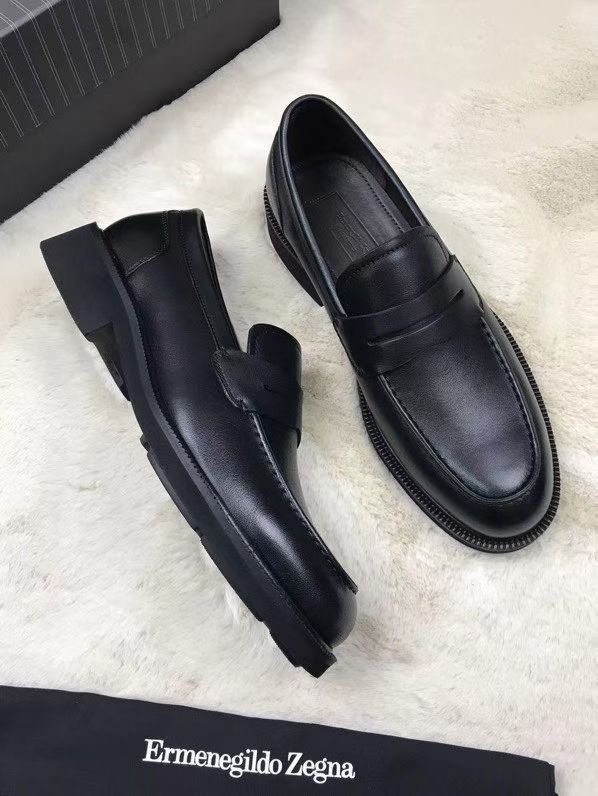 **do** รองเท้าหนัง Zegna Siena Flex Shoes ของผู้ชาย สินค้าใหม่ ของแท้