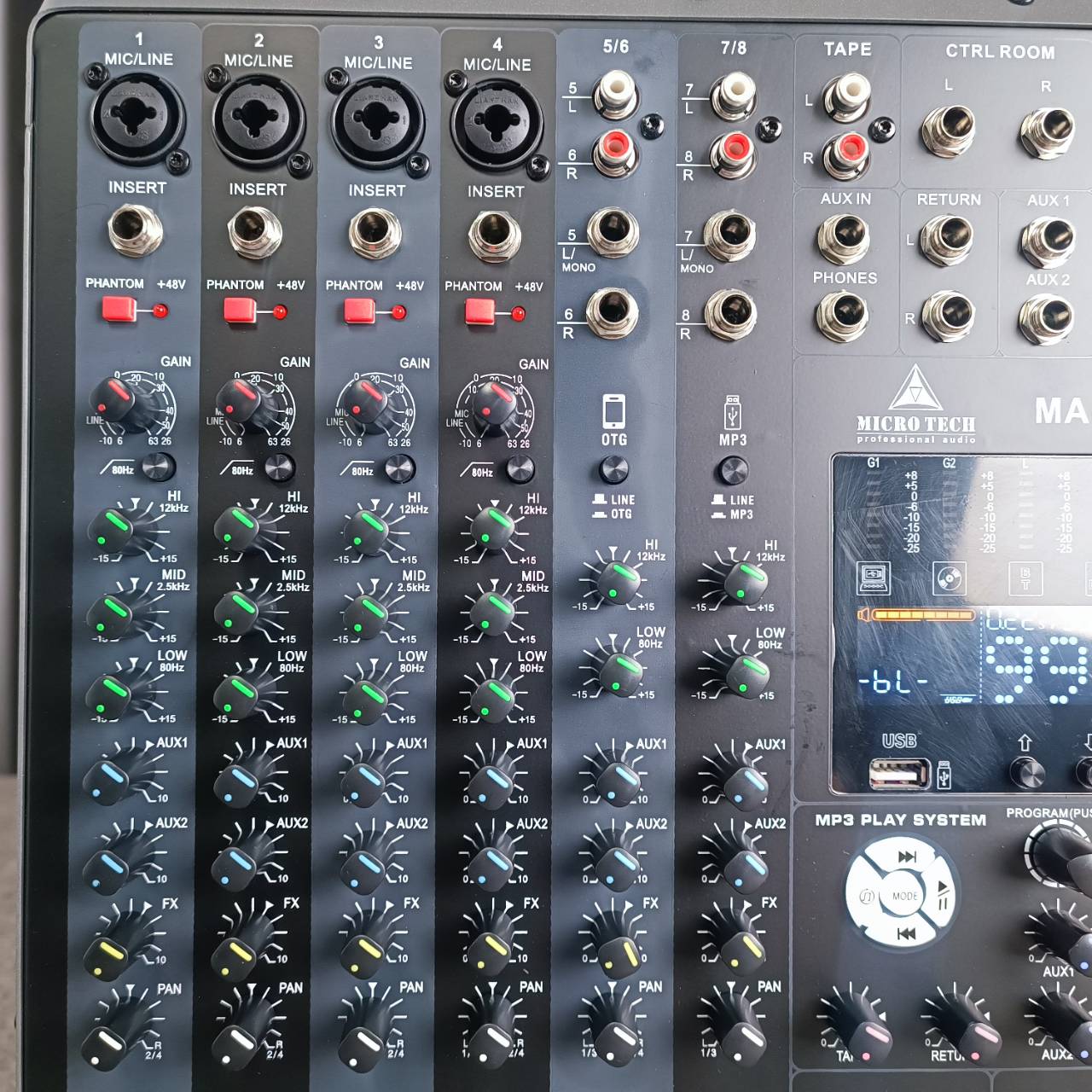 MICROTECH MA-8FX MKII MIXER มิกเซอร์ 8 ช่อง MIXER MICRO TECH MA8FX มิกเซอร์ ไมโครเทค MA 8FX เอไอ-ไพศาล