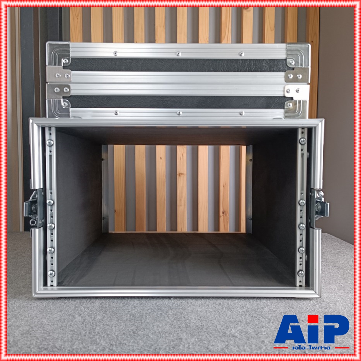 COMPACT B-6U สีดำ RACK ลึก21นิ้ว แร็ค กล่องใส่เครื่องเสียง กล่องแร็คสีดำ แร็คลึก21นิ้ว RACK6U เอไอ-ไพศาล