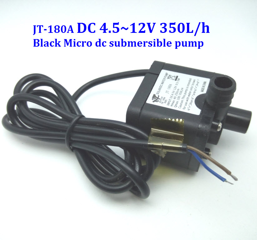 JT-180A DC 4.5~12V 350L/h (12V 0.5A) Micro dc submersible Pump