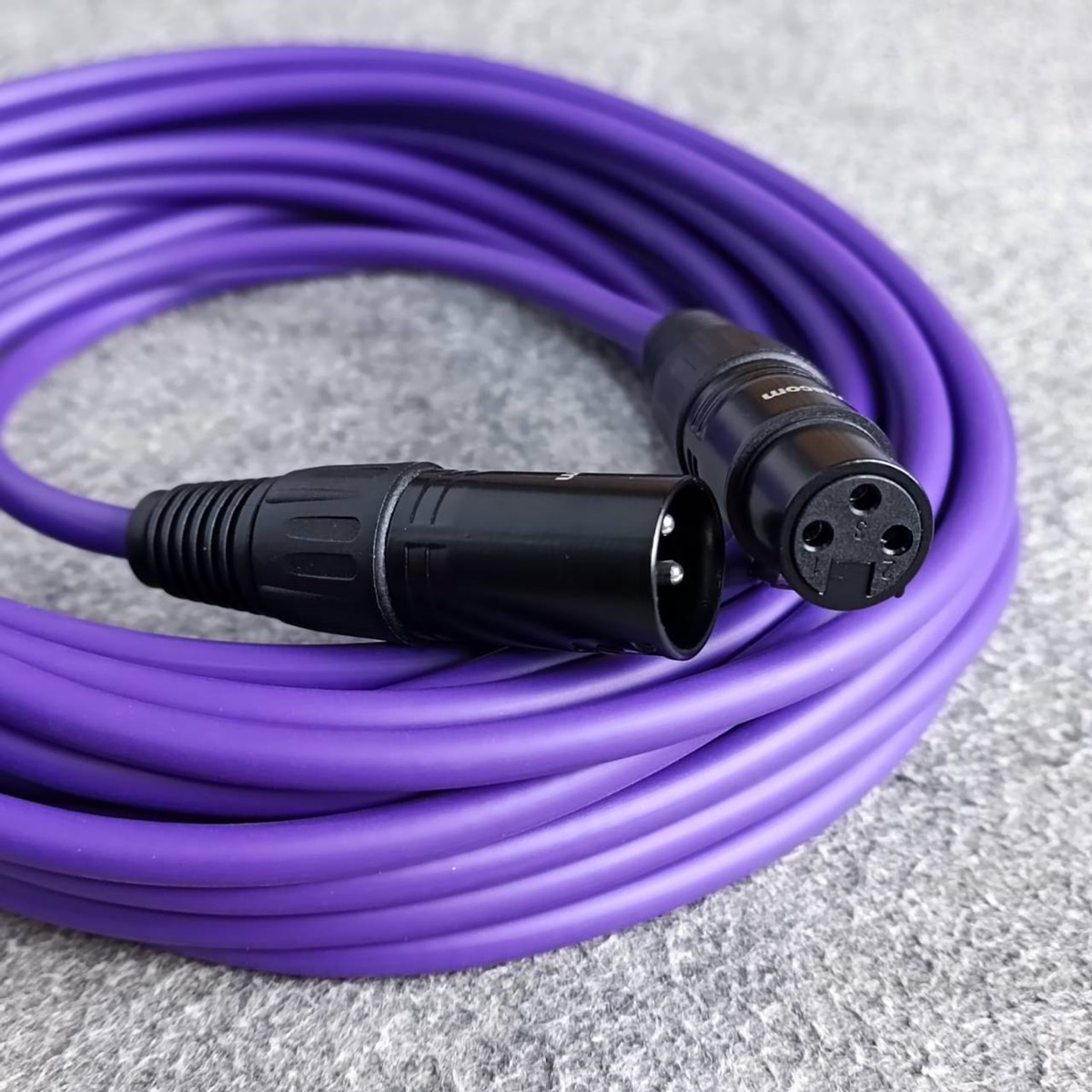 30เมตร สายP.XLRออกJ.XLR J021 dynacom สีม่วง สายสัญญาณ CANNON ผู้ ออก CANNON เมีย สาย บาลานซ์ เอไอ-ไพศาล