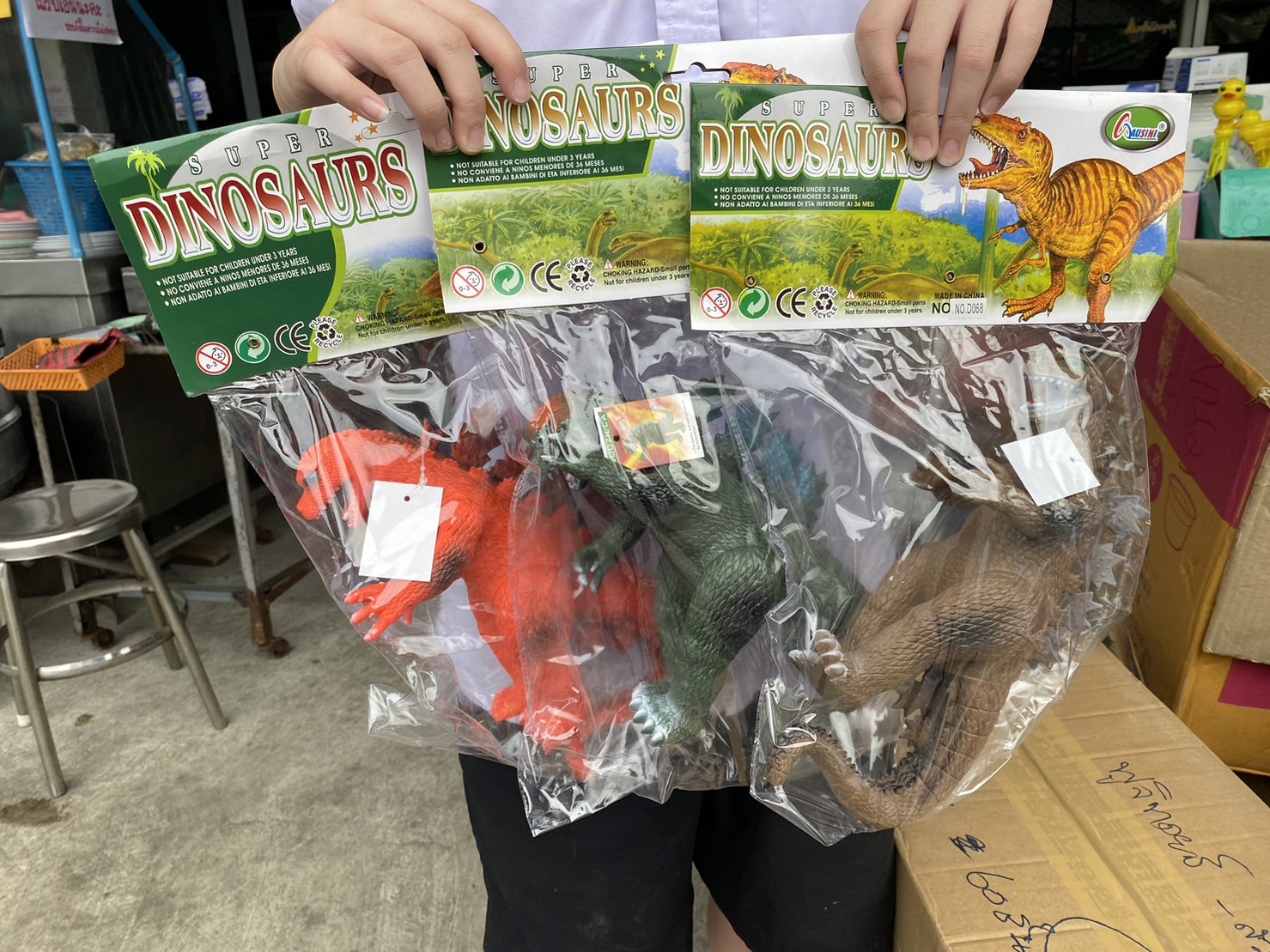 D068 ของเล่นเด็กโมเดลก๊อตซิล่ายาง ก็อตซิล่าเล่นมือ ปลีกตัวละ