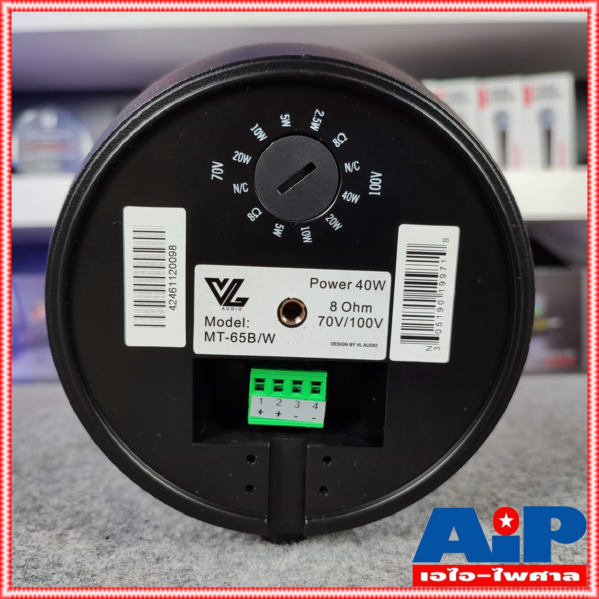 ราคา1ใบ VL-AUDIO MT-65B สีดำ 6.5" ลำโพง ติดผนัง 6.5 นิ้ว ใช้งานได้ทั้งภายใน ภายนอก MT 65B MT65B เอไอ-ไพศาล