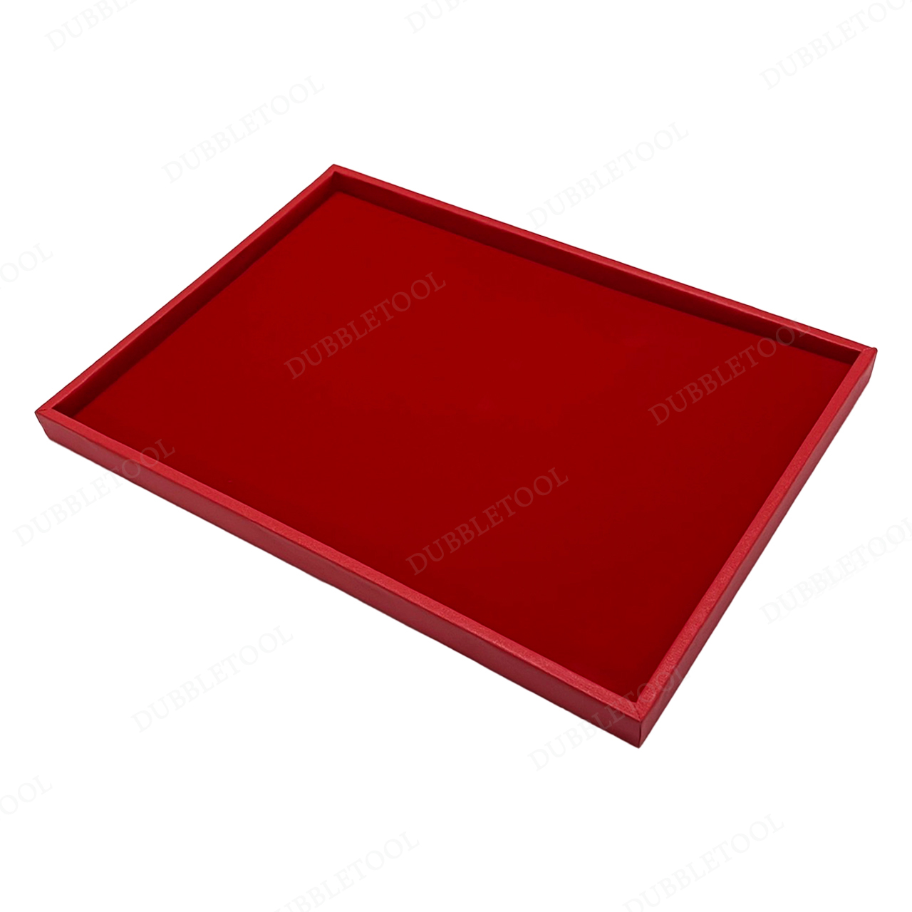 ถาดเอนกประสงค์ ขนาด 10x14 นิ้ว ถาดเรียบสีแดง ถาดใส่พระและเครื่องประดับ ถาดแบบเรียบ ถาดจัดโชว์พระเครื่องและเครื่องประดับ