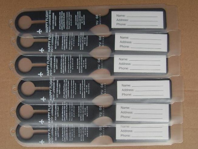 แท็กติดกระเป๋า เวลาเดินทาง ท่องเที่ยว ป้ายแท็ก ติด กระเป๋า รูปเครื่องบิน แบบยาว สำหรับ ติด กันกระเป๋าหาย สลับ กระเป๋า ของขวัญ ของชำร่วยงานแต่งงาน 909150