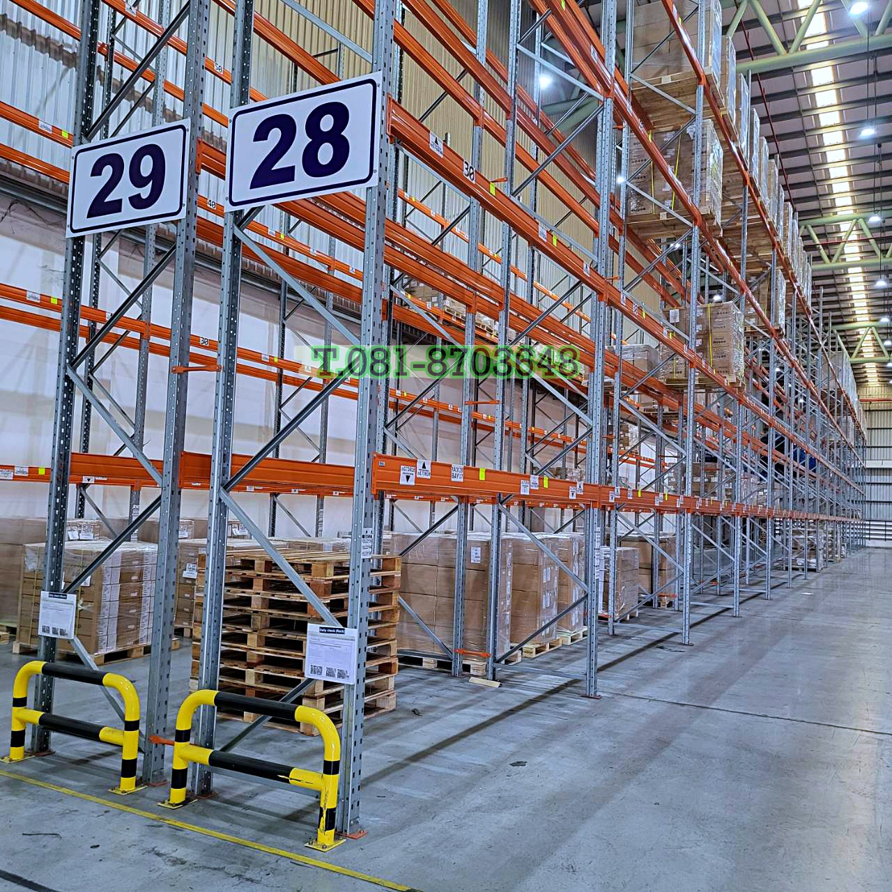 Selective rack เข้ามาใหม่ ขนาด 105x360x920cm รับน้ำหนักได้ชั้นละ 1800kg