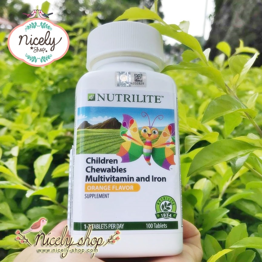 ( Childrens Health) Chewables Multivitamin and Iron Supplementชูเอเบิ้ล มัลติ วิตามินและเกลือแร่รวม