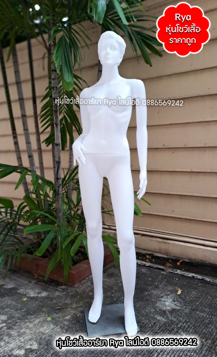 หุ่นเต็มตัวผู้หญิงพร้อมฐานวาง ถอดประกอบแขนขาและฐานวางได้ค่ะ อก33" เอว25" สะโพก34" สูง162ซม.